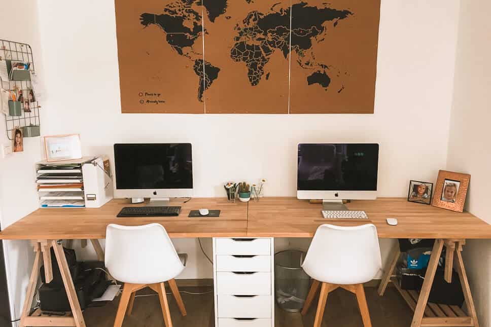 Dedicated work space for work from home moms and dads