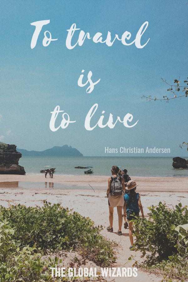 Road trip quote to travel is to live