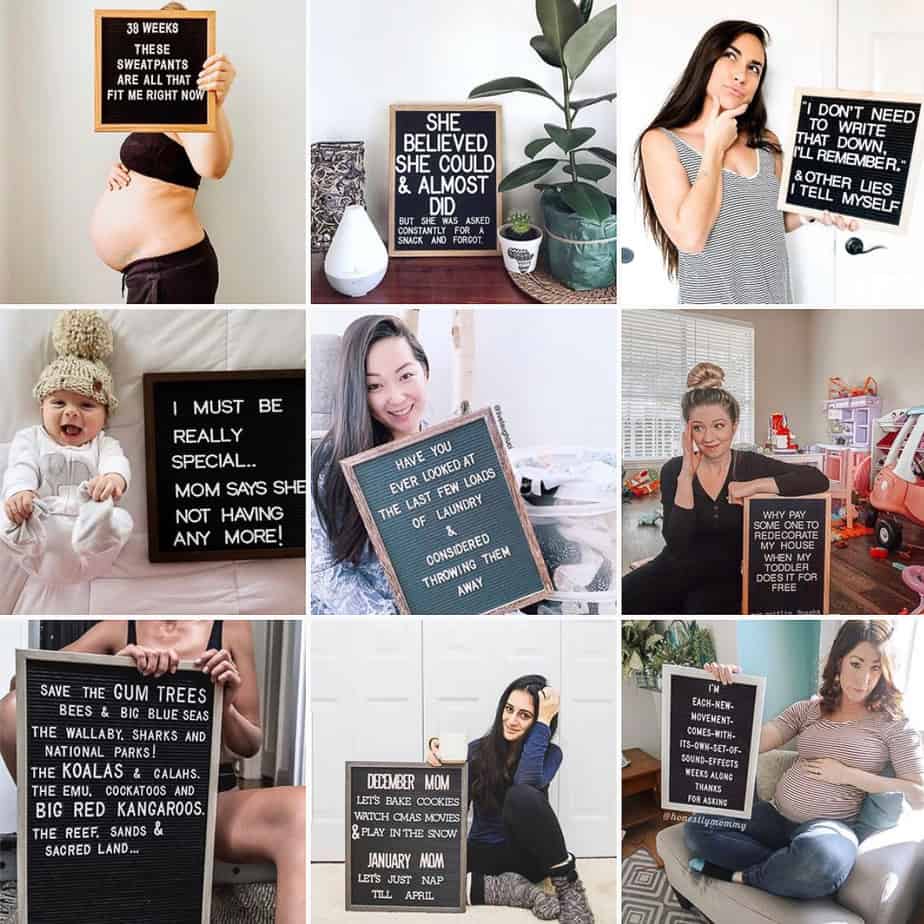 Motherhood Through Letterboards Instagram Feature Account