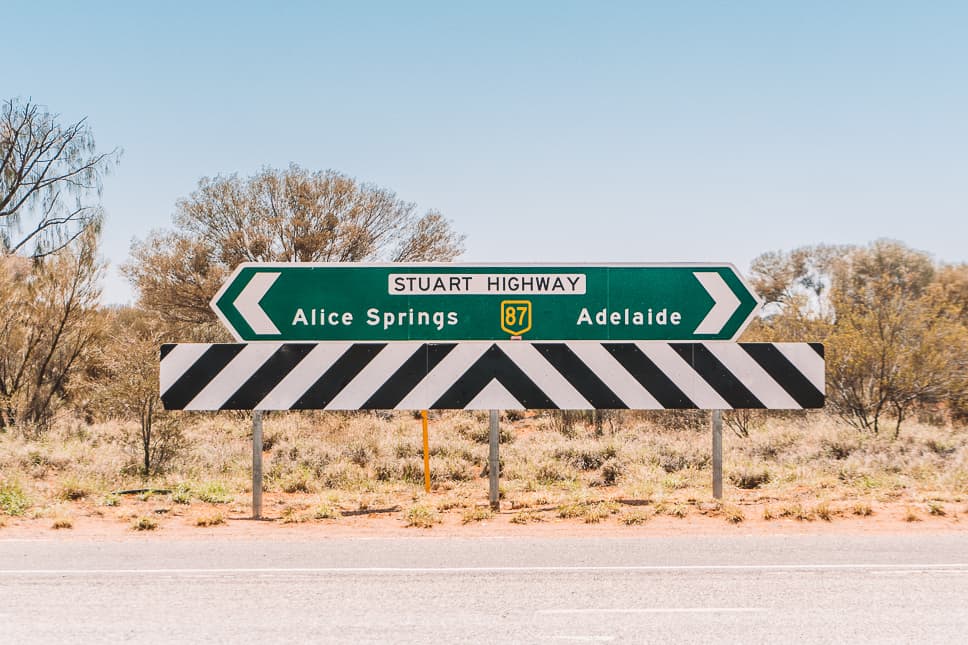 Road Trip Stuart Highway Adelaide Alice Springs Darwin