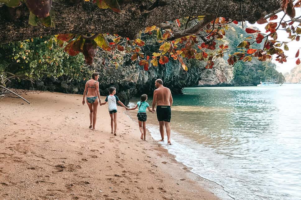 Our family travel bucket list ideas such as Krabi in Thailand with kids