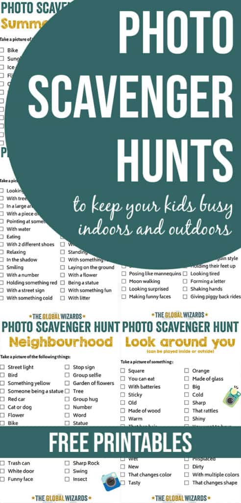 Photo Scavenger Hunt Ideas For Kids Indoor Outdoor