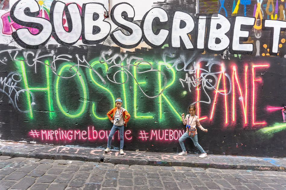 Hosier Lane Street Art Melbourne Kids