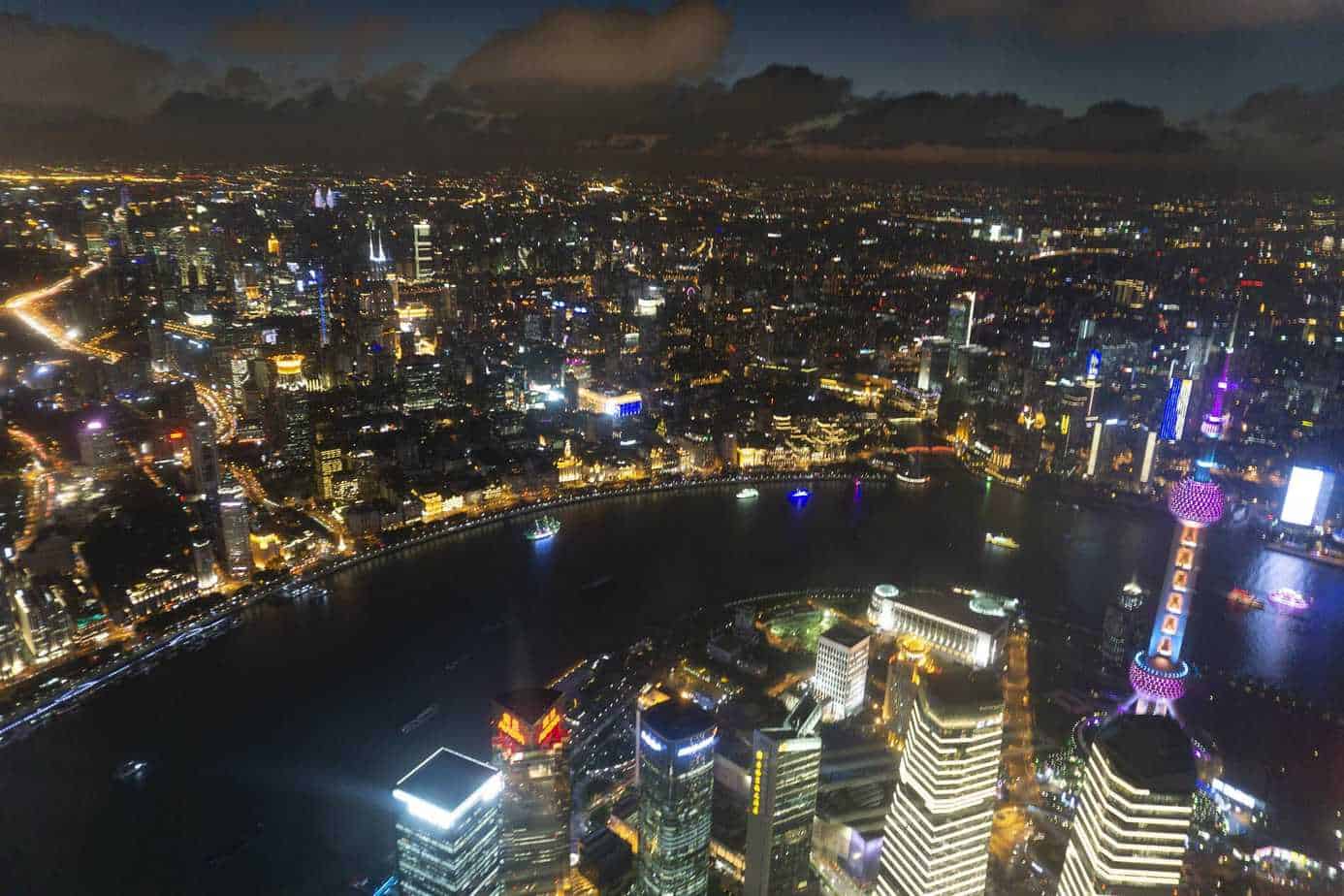 Shanghai Tower Night View