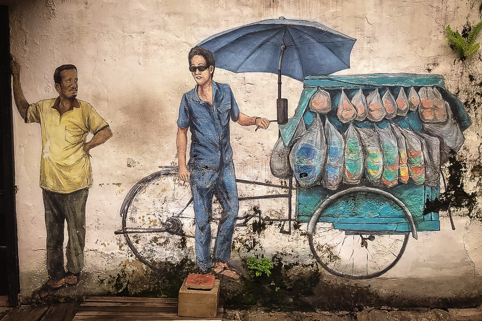 George Town Penang Malaysia Street art Vender Urban