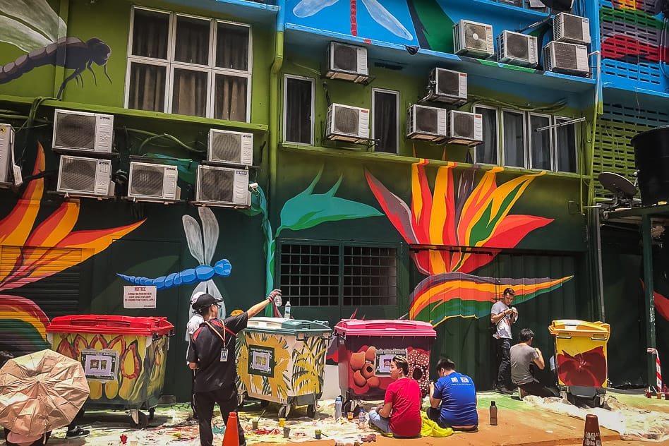 Kuala Lumpur Street Art Garbage Bin Artists