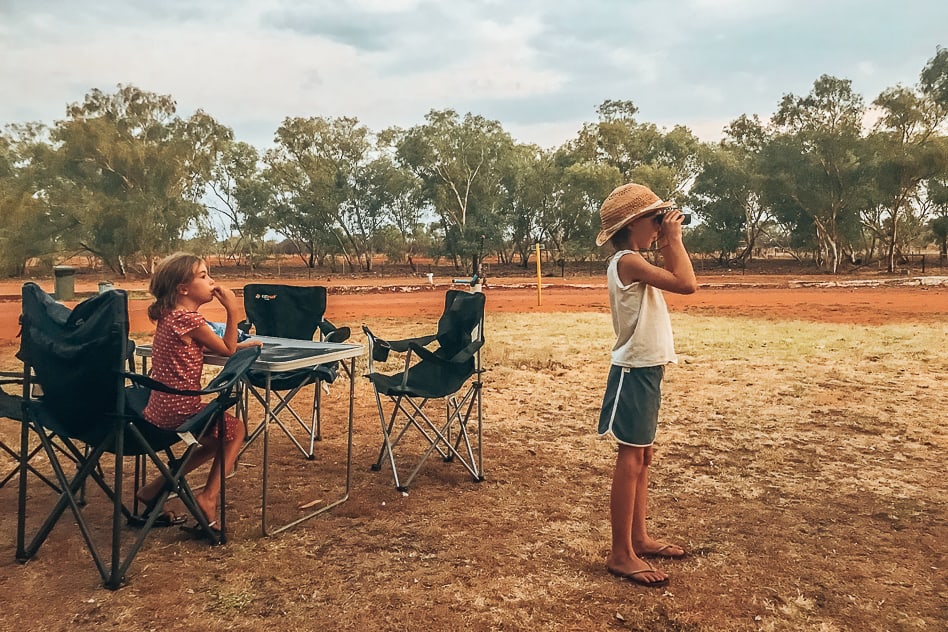 Familie Banka Banka Outback Kangoeroe Trip