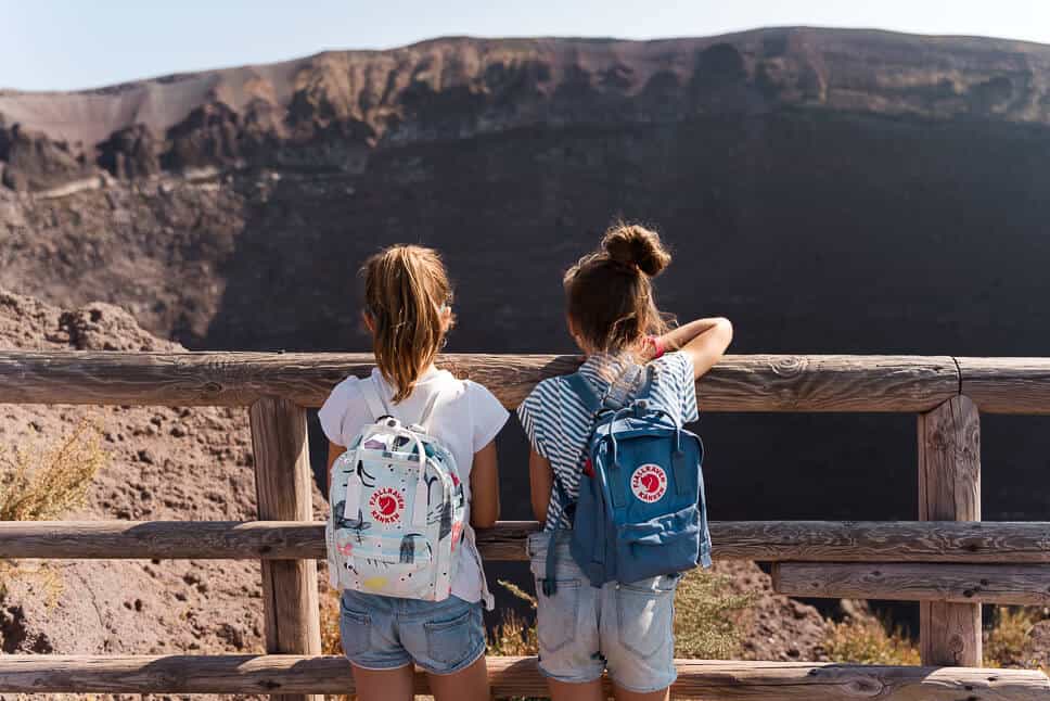 Vesuvius Vocano Crater Fjallraven Mini Backpacks Art