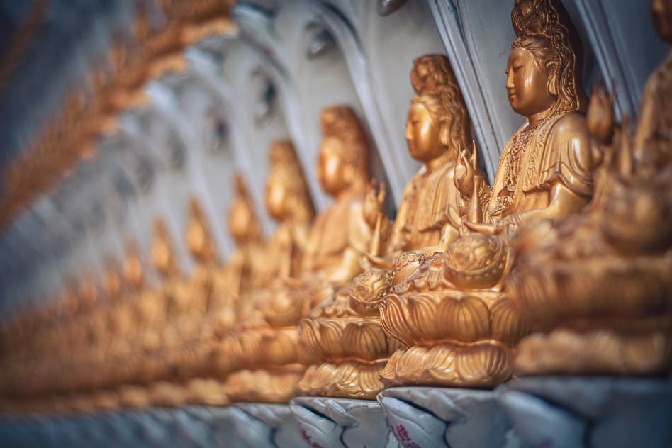 Detail Buddhist Statue Kek Lok Si Temple Penang