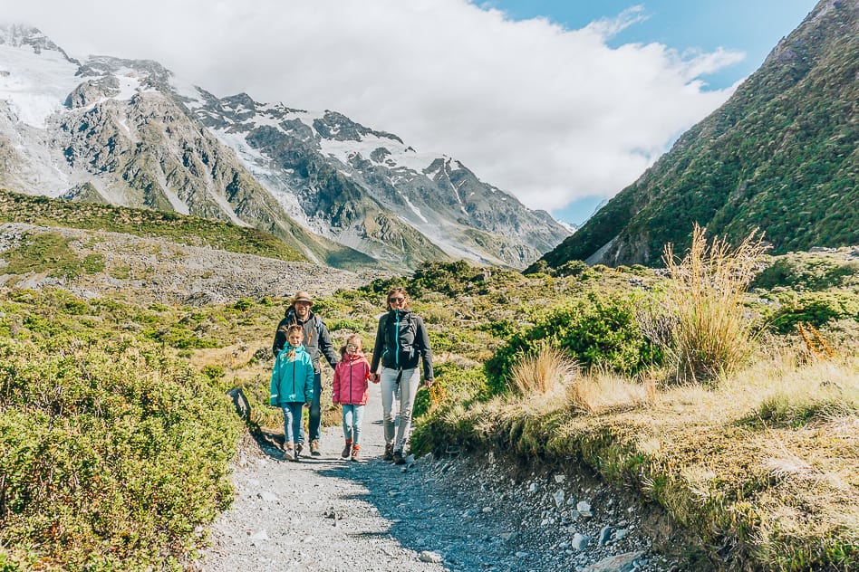 Mount Cook Aoraki National Park Hooker Valley Track Walk Family