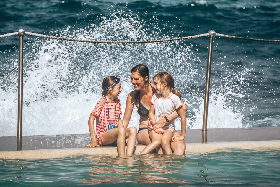 Bronte Beach Sydney Rock Pool Waves Family