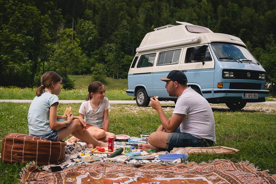 Essentials family road trip picnic