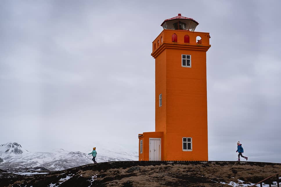 Svörtuloft oranje vuurtoren Snaefellsness rondreis 7 dagen IJsland
