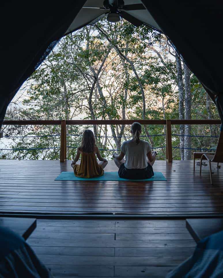 Yoga familie Safari Tent Isla Chiquita