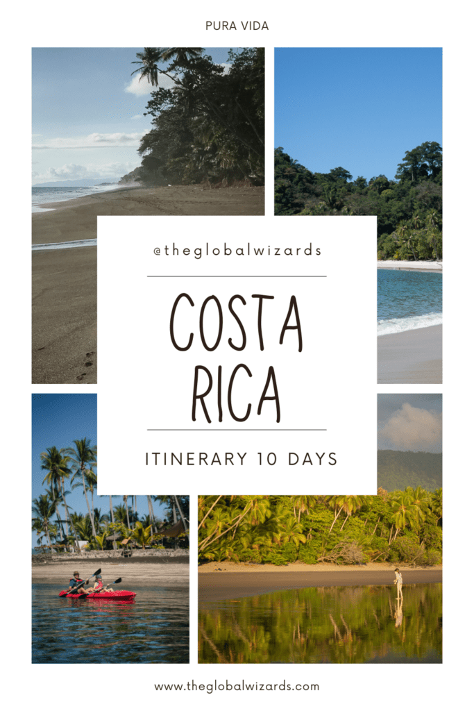 save this pin about costa rica itinarary 10 days