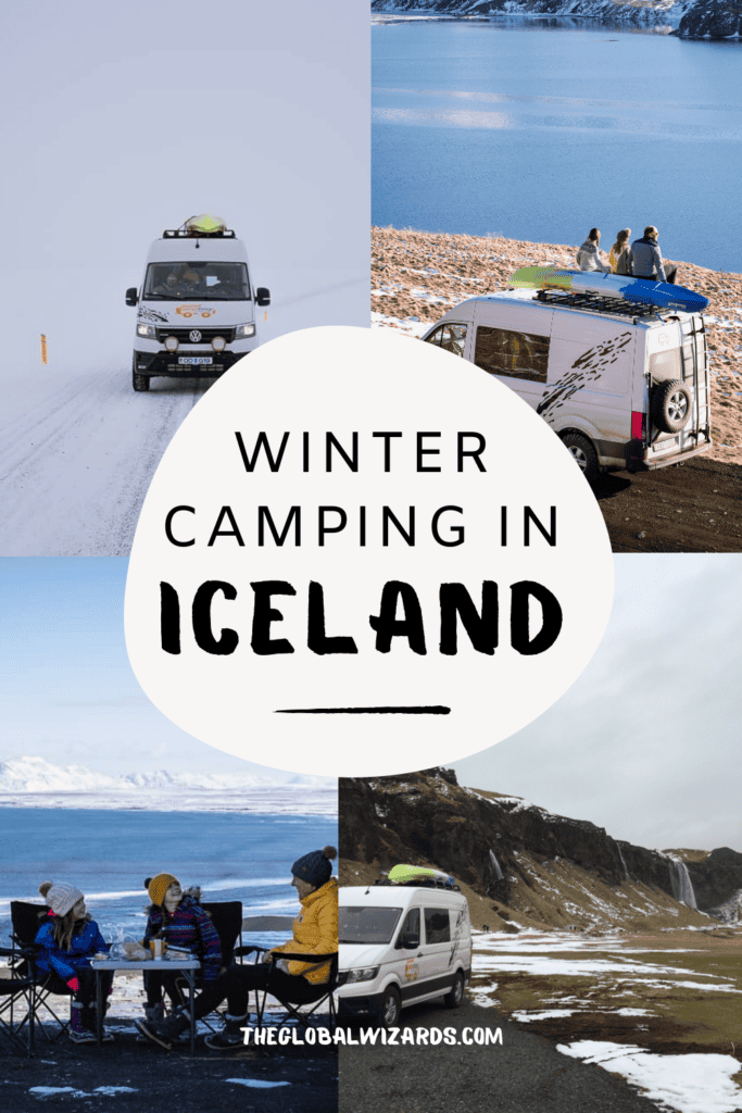 Winter camping in Iceland