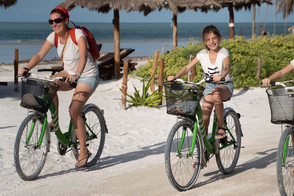 what to do in isla holbox - renting a bike