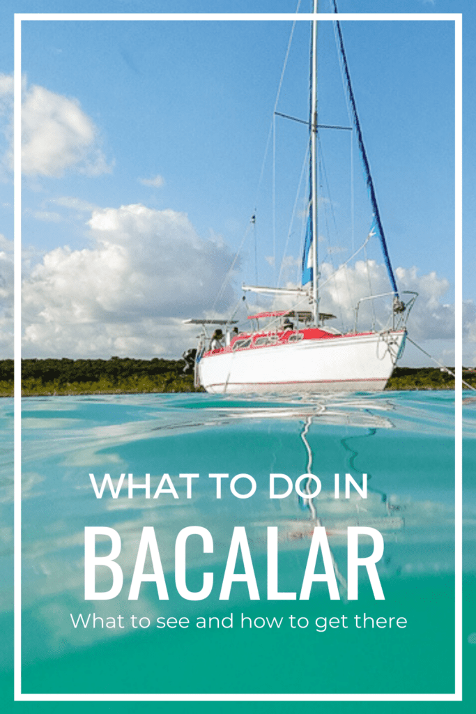 what to do in bacalar - sailing trip