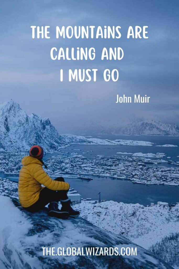 Nature adventure quotes John Muir Moountains
