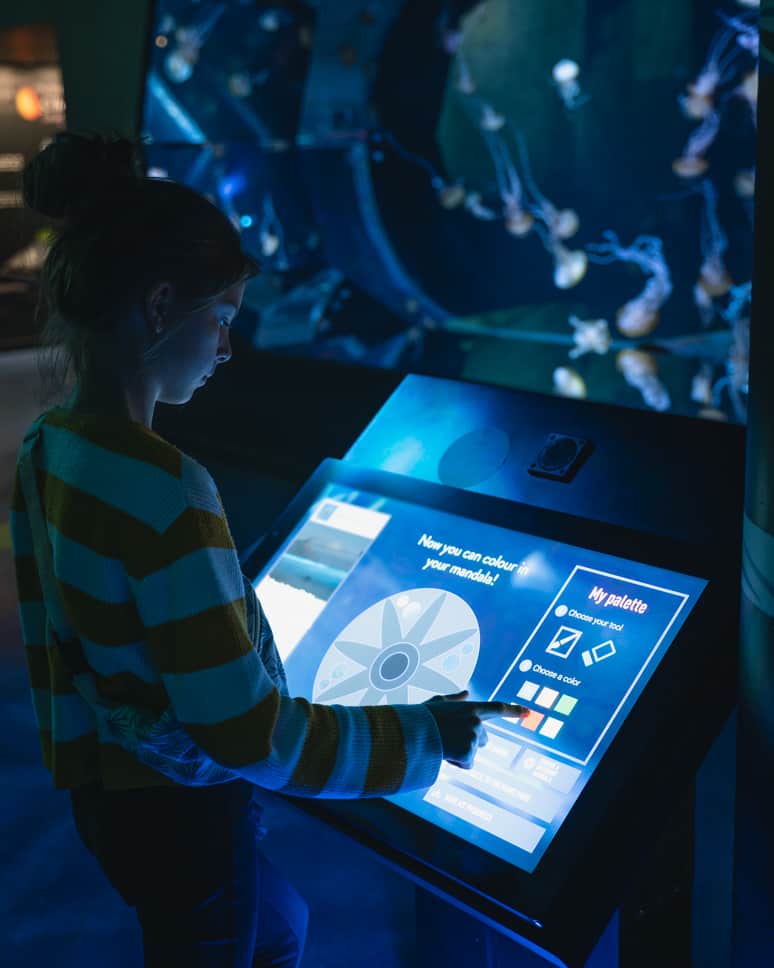 Nausicaa Aquarium interactive explaining climate
