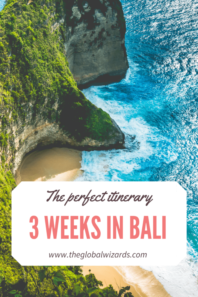 Bali itinerary 3weeks