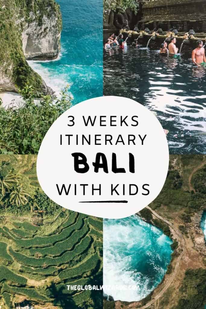 3 weeks itinerary in Bali with kids