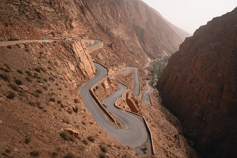 Weg Dades Kloof Marokko Road Trip