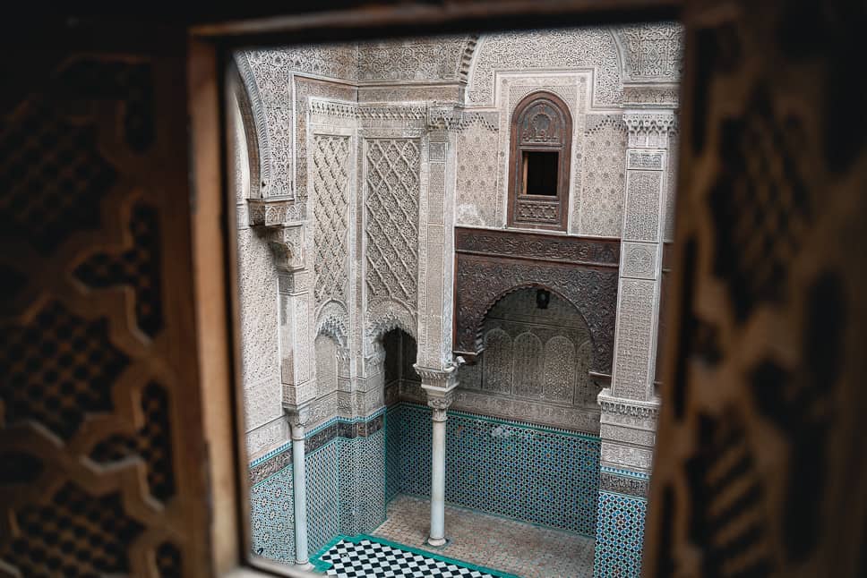 Madrasa Al-Attarine Fez Marokko Bezienswaardigheid