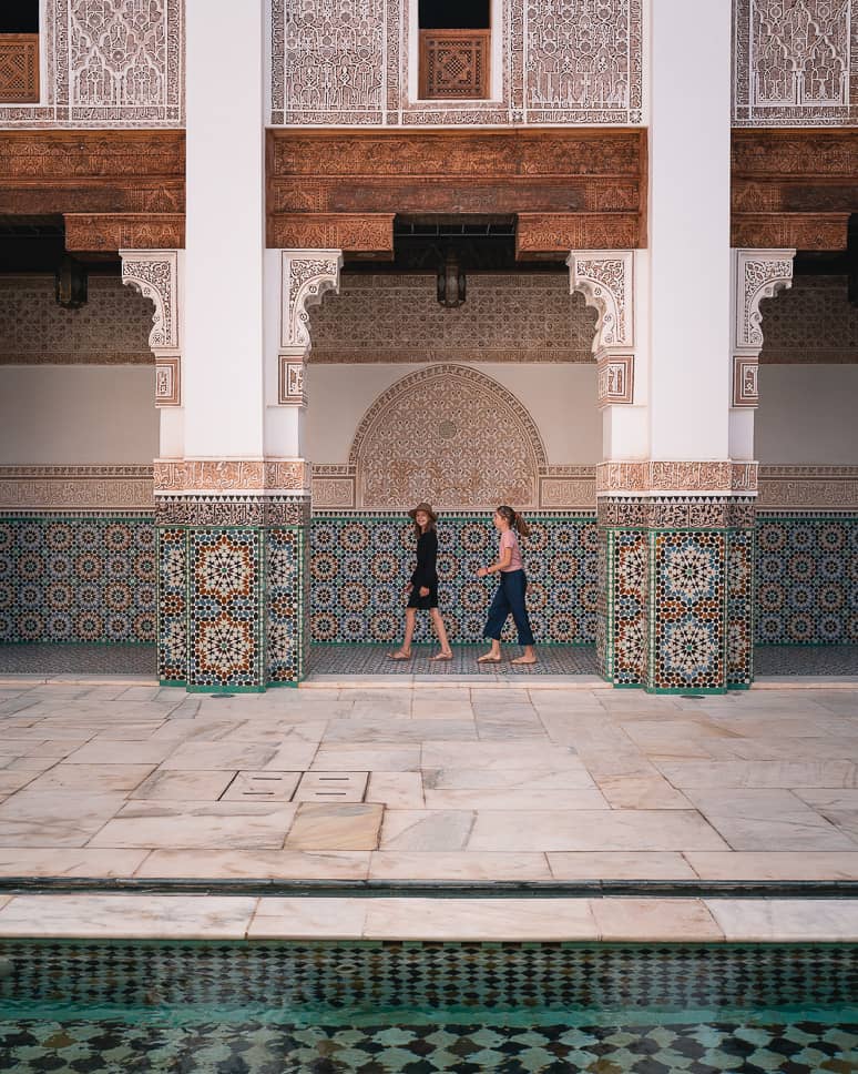 Madrasa Ben Youssef Marrakech Marokko Bezienswaardigheid