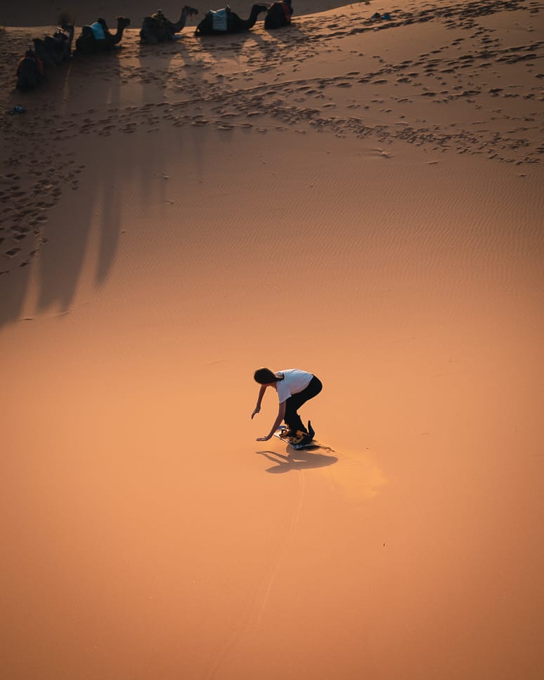 Sandboard Deserts Morocco Merzouga kids
