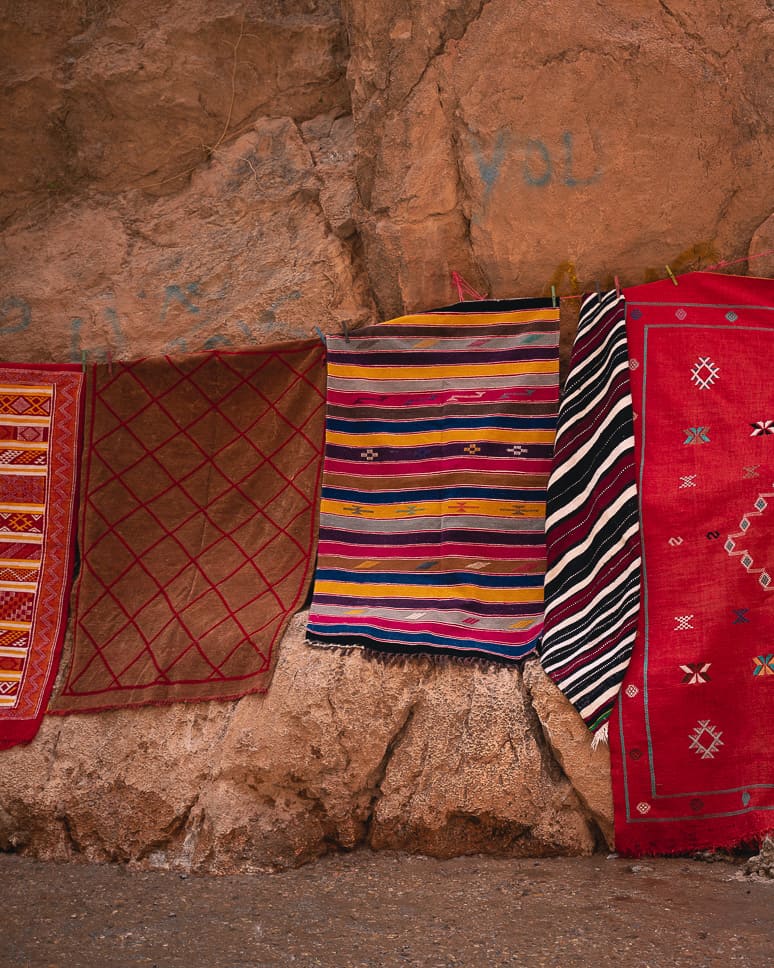 Carpets Souvenirs Todra Gorge Morocco