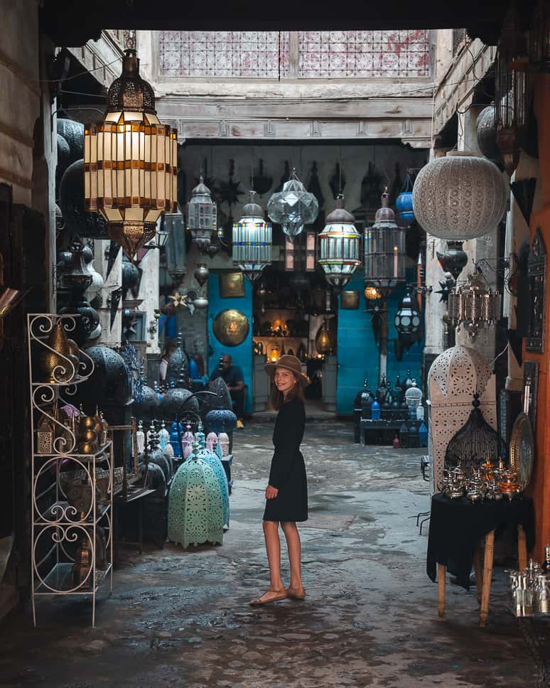 Marokko Marrakech Medina Souks Souvenirs