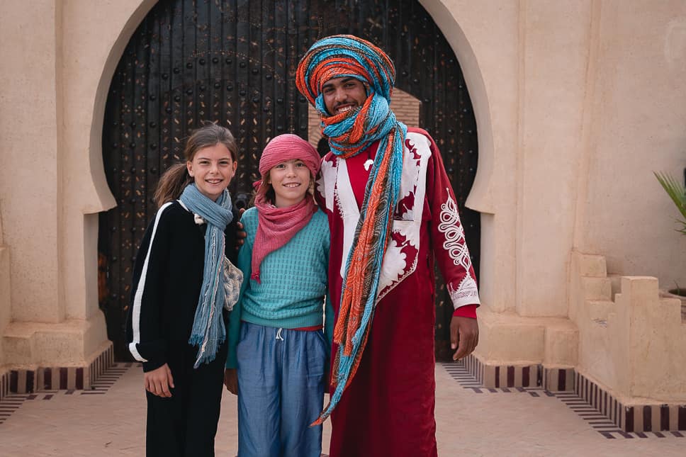 Moroccan people friendly with children