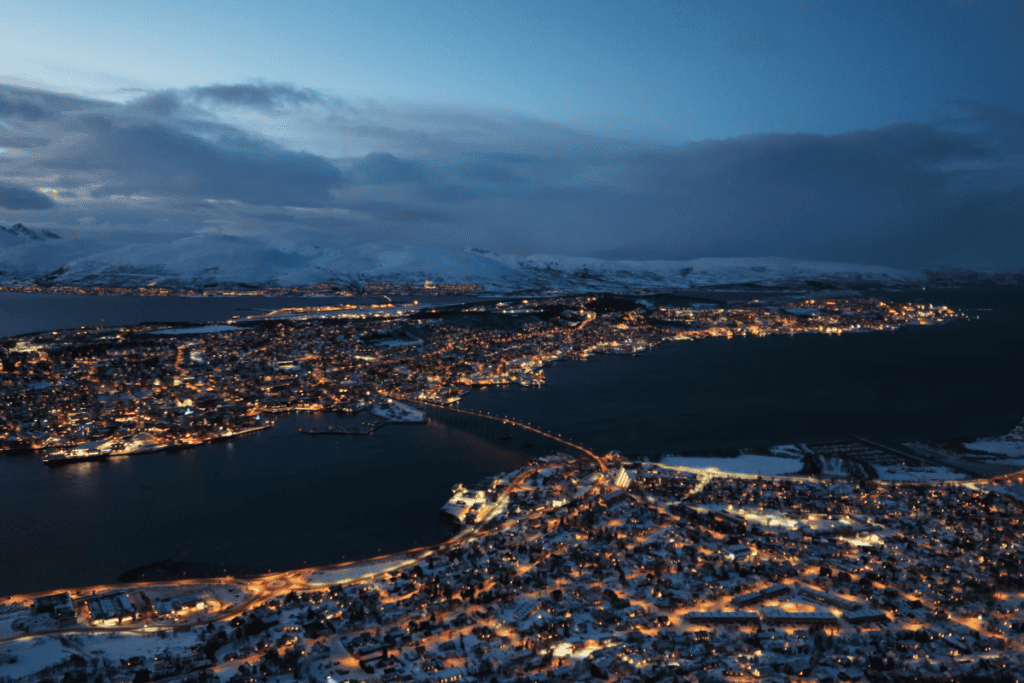 Winterse activiteiten in Tromso in December