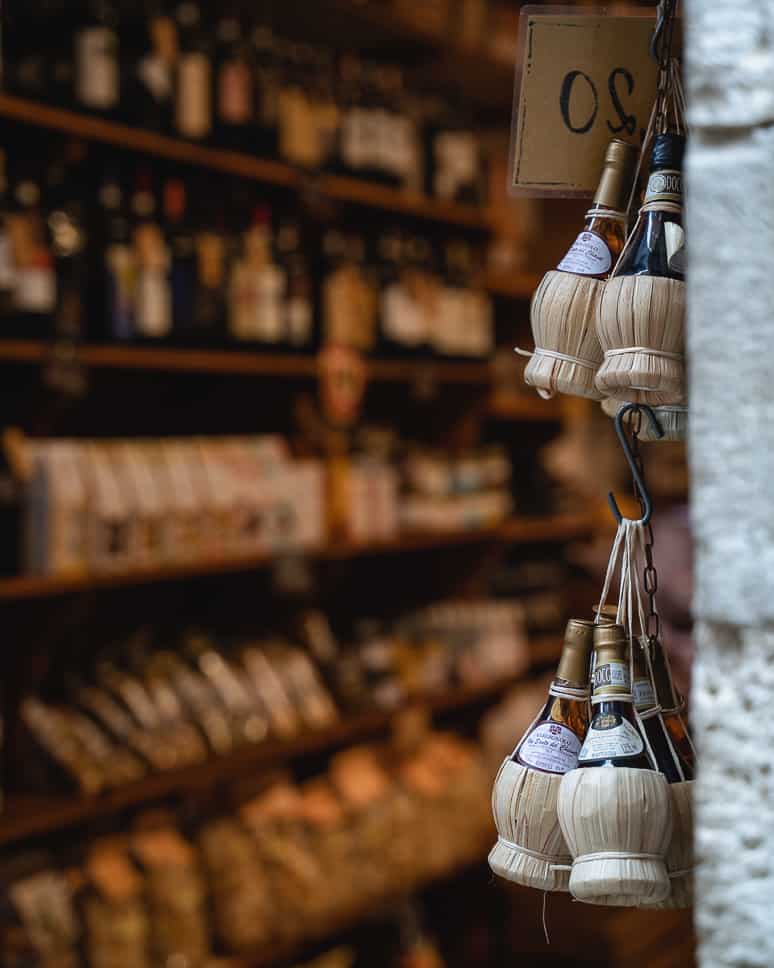 San Gimignano Lokale wijn producten