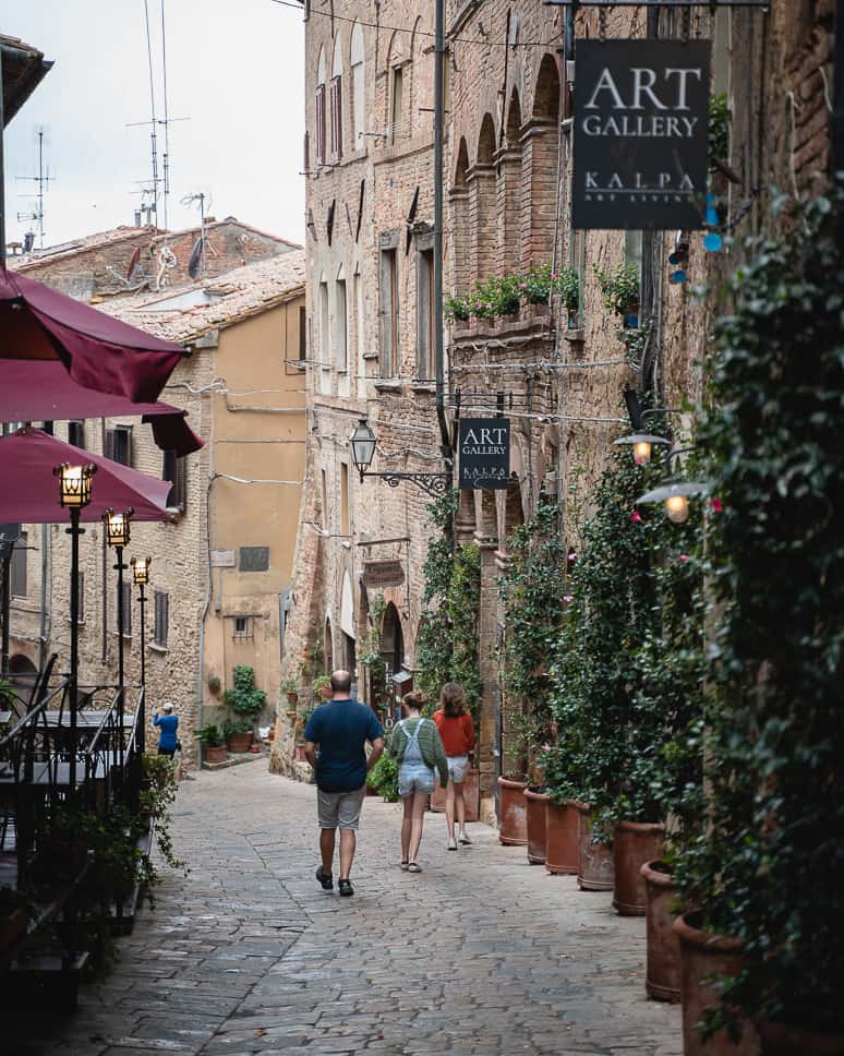 Volterra Streets Shopping Tuscany Road Trip