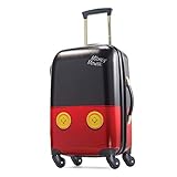 American Tourister Disney Hardside Luggage with Spinner Wheels, Black,Red, Carry-On 21-Inch
