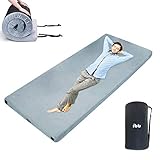 Portable Sleeping Pad Memory Foam Camping Mattress for Camping Sleeping Pad, Guest Bed Lightweight,Outdoor Cot Pad Foam Portable Bed,Cover Removable,Come with Travel Bag(75x30x2.76in)