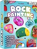 Rock Painting Kit for Kids - Arts and Crafts for Girls & Boys Ages 6-12 - Easter Craft Kits Art Set - Supplies for Painting Rocks - Best Tween Paint Gift Ideas for Kids Activities Age 6 7 8 9 10 11