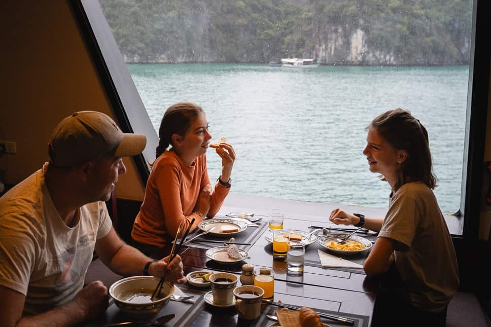 Breakfast Ha Long Bay overnight cruise