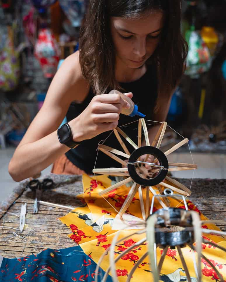 What to do in Hoi An lantern making workshop