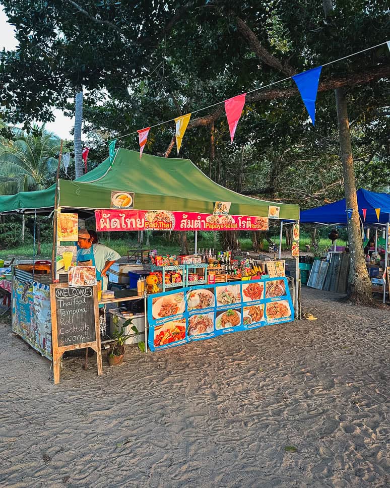 Local street food Charlie beach Koh Mook