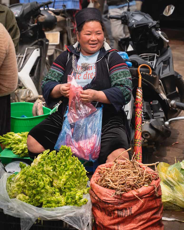 Must do in Vietnam noorden lokale markt minderheden