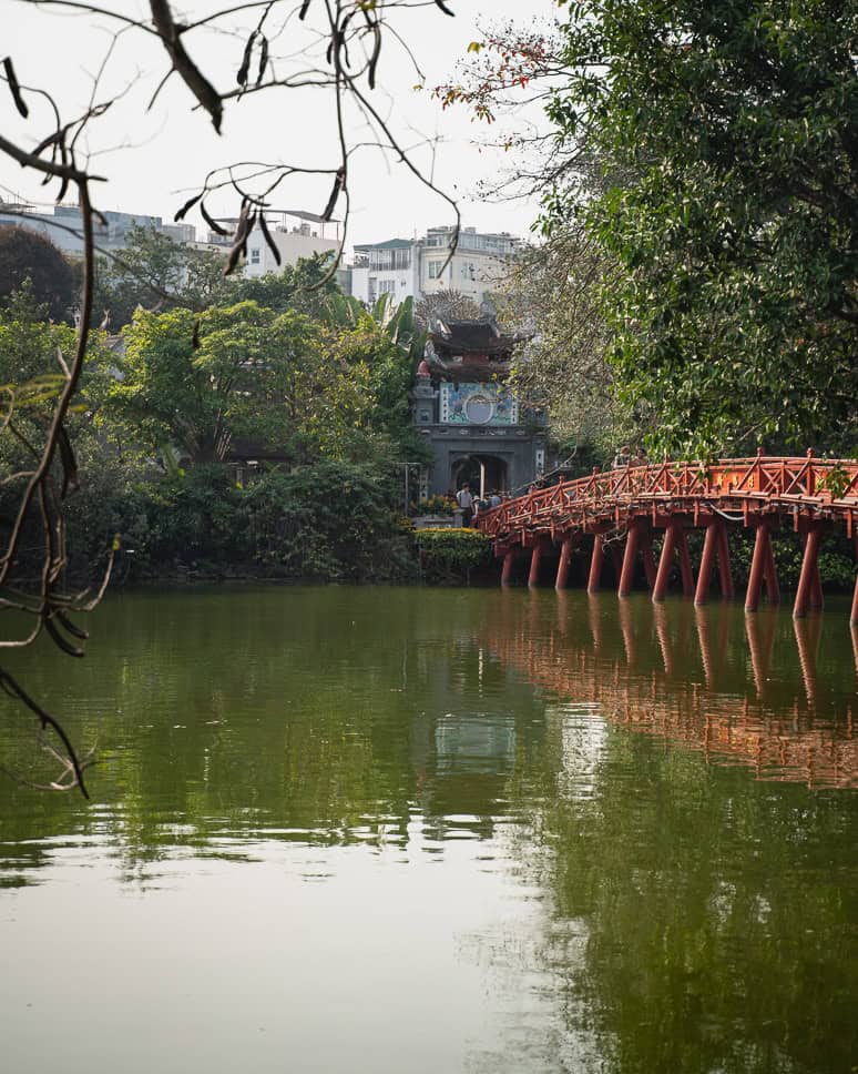 3 days in Hanoi Hoan Kiem Lake Red Bridge
