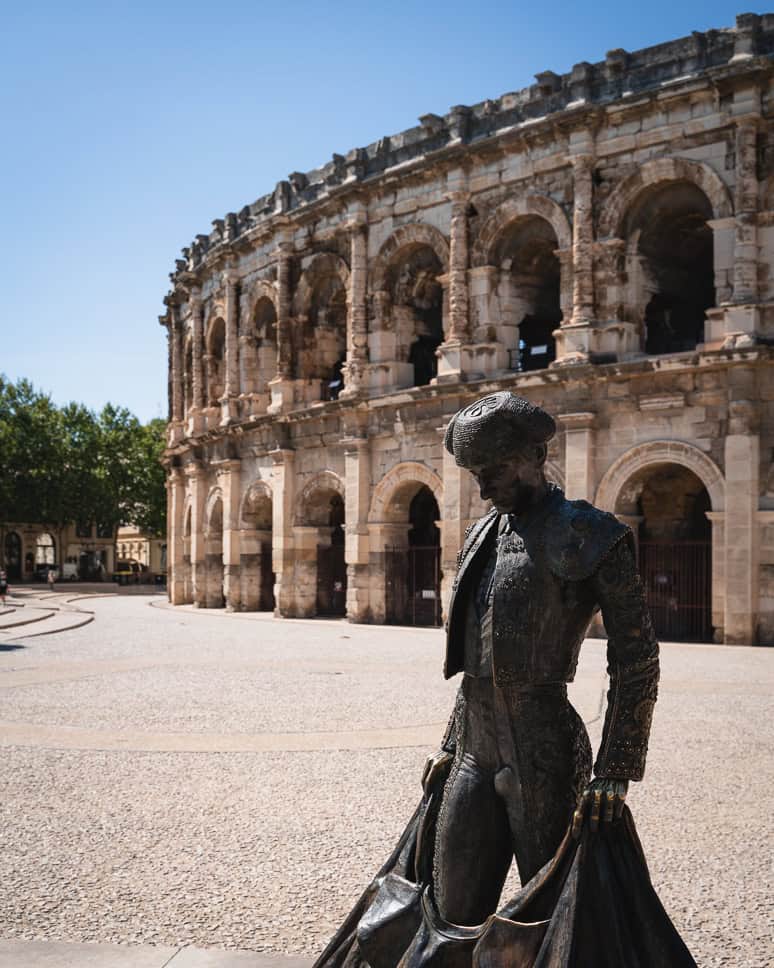 Roman Amphitheater Nimes Provence sights