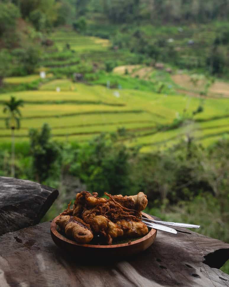 Berina Rice Terraces Cafe Fried banana