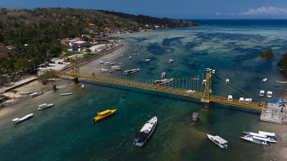 Gele brug Nusa Lembongan Ceningan