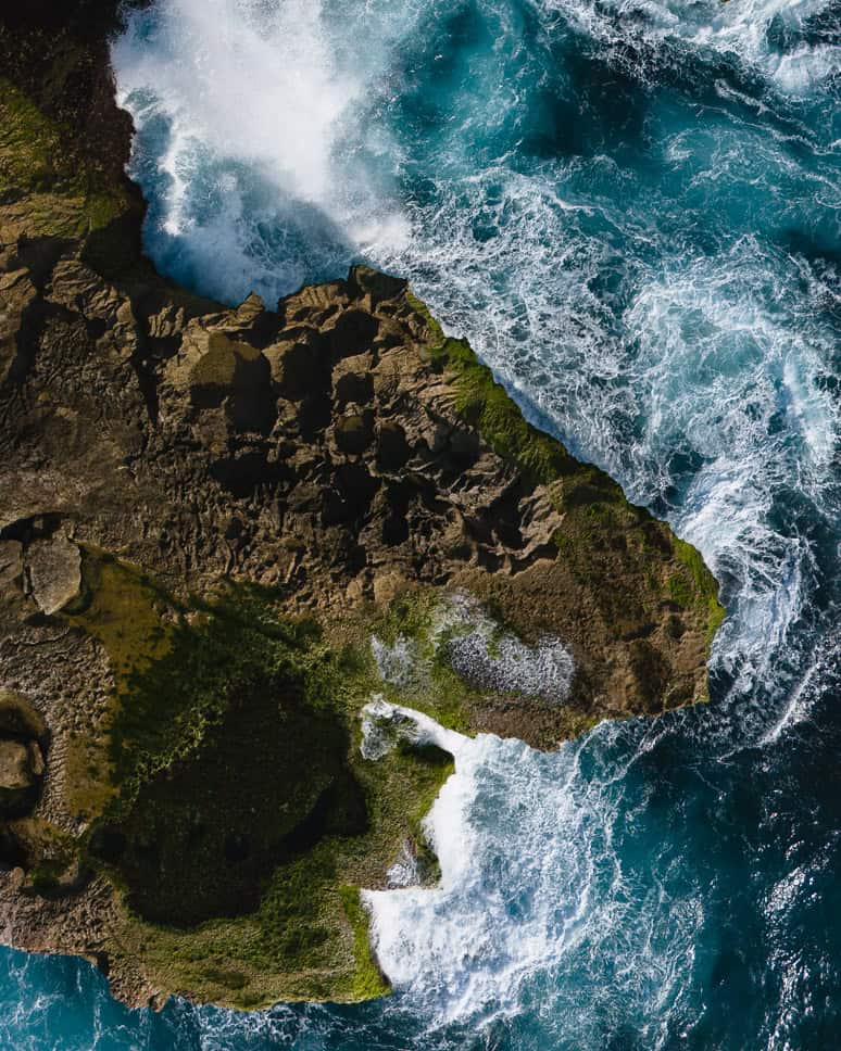 Drone Devil's Tears Nusa Lembongan bezienswaardigheden