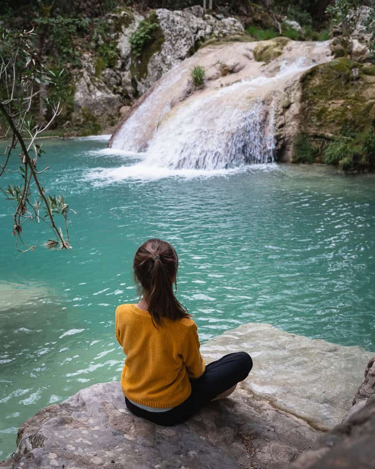 Peloponnese Road Trip Polilimnio Waterfalls