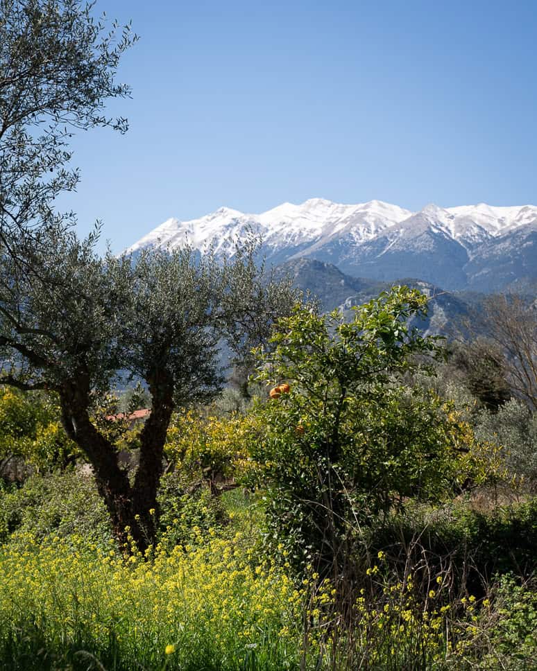 Greece itinerary Peloponnese countryside